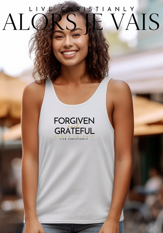 FORGIVEN + GRATEFUL UNISEX TANK TOP (W)