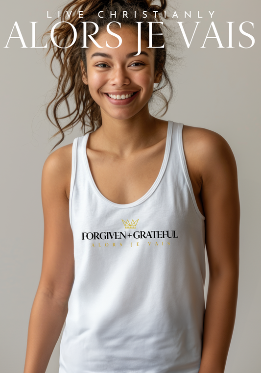 FORGIVEN + GRATEFUL UNISEX TANK TOP CLASSIC STYLE (W)