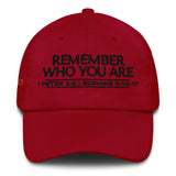 REMEMBER WHO YOU ARE WORHSIP DAD HAT