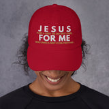 JESUS FOR ME DAD HAT