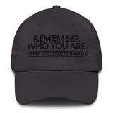 REMEMBER WHO YOU ARE WORHSIP DAD HAT