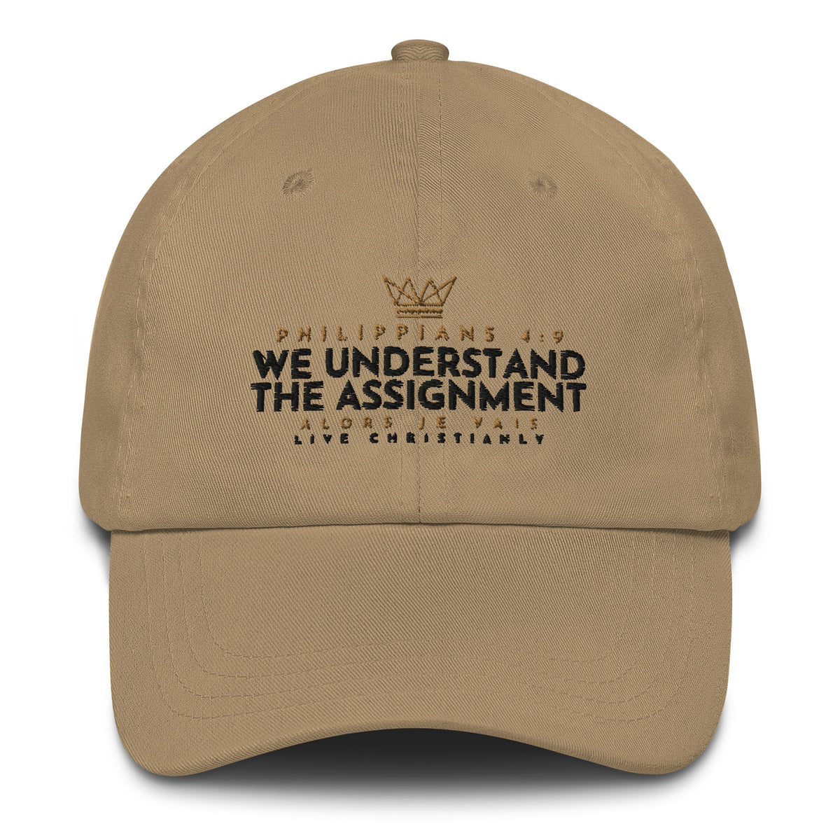 WE UNDERSTAND THE ASSIGNMENT DAD HAT (W)