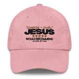 JESUS - WONDERFUL AND WORTHY HAT (W)