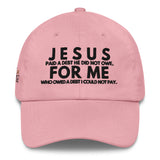 JESUS FOR ME WORSHIP DAD HAT