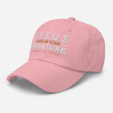 JESUS MAKE ME YOUR SIGNATURE HAT GOLD VERSION