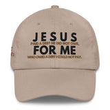 JESUS FOR ME MESSENGER Dad hat -W-