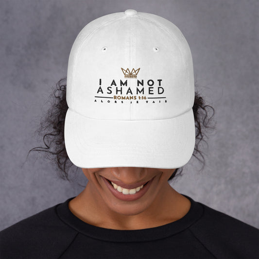 I AM NOT ASHAMED DAD HAT (W) (STYLE 3)