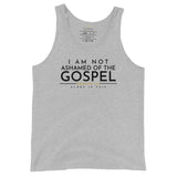 I AM NOT ASHAMED OF THE GOSPEL UNISEX TANK TOP (W)STYLE1)