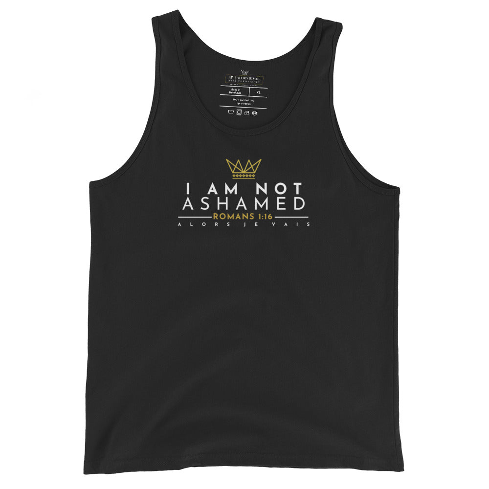 I AM NOT ASHAMED UNISEX TANK TOP (STYLE3)