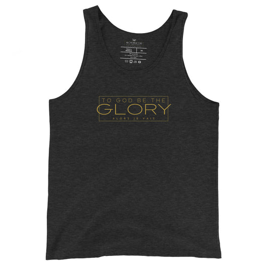 TO GOD BE THE *GLORY* UNISEX TANK TOP (GOLD)