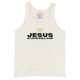 JESUS IS LOVE WELL SAID UNISEX TANK TOP (W)STYLE2)