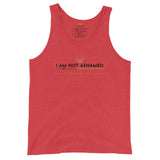 I AM NOT ASHAMED UNISEX TANK TOP (W)STYLE2)