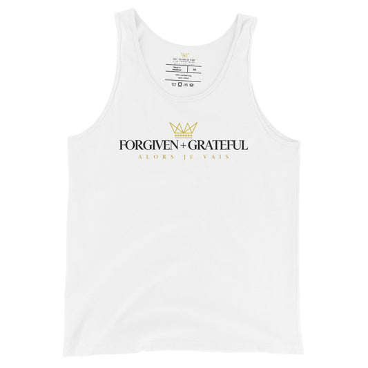 FORGIVEN + GRATEFUL UNISEX TANK TOP CLASSIC STYLE (W)