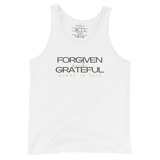 FORGIVEN + GRATEFUL UNISEX TANK TOP (W)