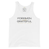 FORGIVEN + GRATEFUL UNISEX TANK TOP (W)