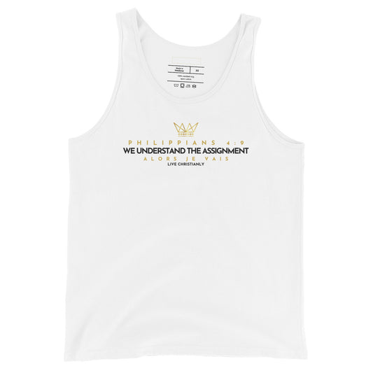 WE UNDERSTAND THE ASSIGNMENT UNISEX TANK TOP (CLASSIC)