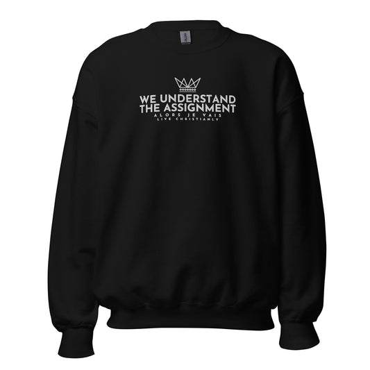 WE UNDERSTAND THE ASSIGNMENT SWEATSHIRT (STYLE CC -B)