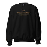 HOPE FAITH LOVE - GOLD Sweatshirt