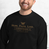 HOPE FAITH LOVE - GOLD Sweatshirt