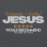 JESUS - WONDERFUL AND WORTHY SWEATSHIRT (STYLE B)