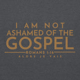 I AM NOT ASHAMED OF THE GOSPEL SWEATSHIRT (GOLD EDITION)!