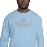 HOPE FAITH LOVE - GOLD Sweatshirt