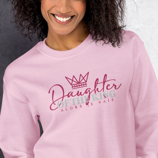 DAUGHTER OF THE KING SWEATSHIRT *PINK ROYALTY