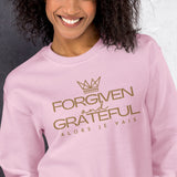 FORGIVEN AND GRATEFUL SWEATSHIRT (GOLD-W)