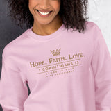 HOPE FAITH LOVE - GOLD Sweatshirt