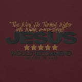 JESUS, WATER + WINE SWEATSHIRT (STYLE MIRACLE)