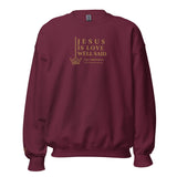 JESUS IS LOVE WELL SAID SWEATSHIRT (STYLE GOLD)