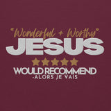 JESUS - WONDERFUL AND WORTHY SWEATSHIRT (STYLE B)