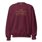 FORGIVEN AND GRATEFUL SWEATSHIRT (GOLD-W)