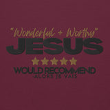 JESUS WONDERFUL AND WORTHY SWEATSHIRT (STYLE 1-W)