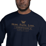 HOPE FAITH LOVE - GOLD Sweatshirt