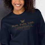 HOPE FAITH LOVE - GOLD Sweatshirt