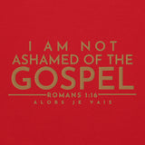 I AM NOT ASHAMED OF THE GOSPEL SWEATSHIRT (GOLD EDITION)!