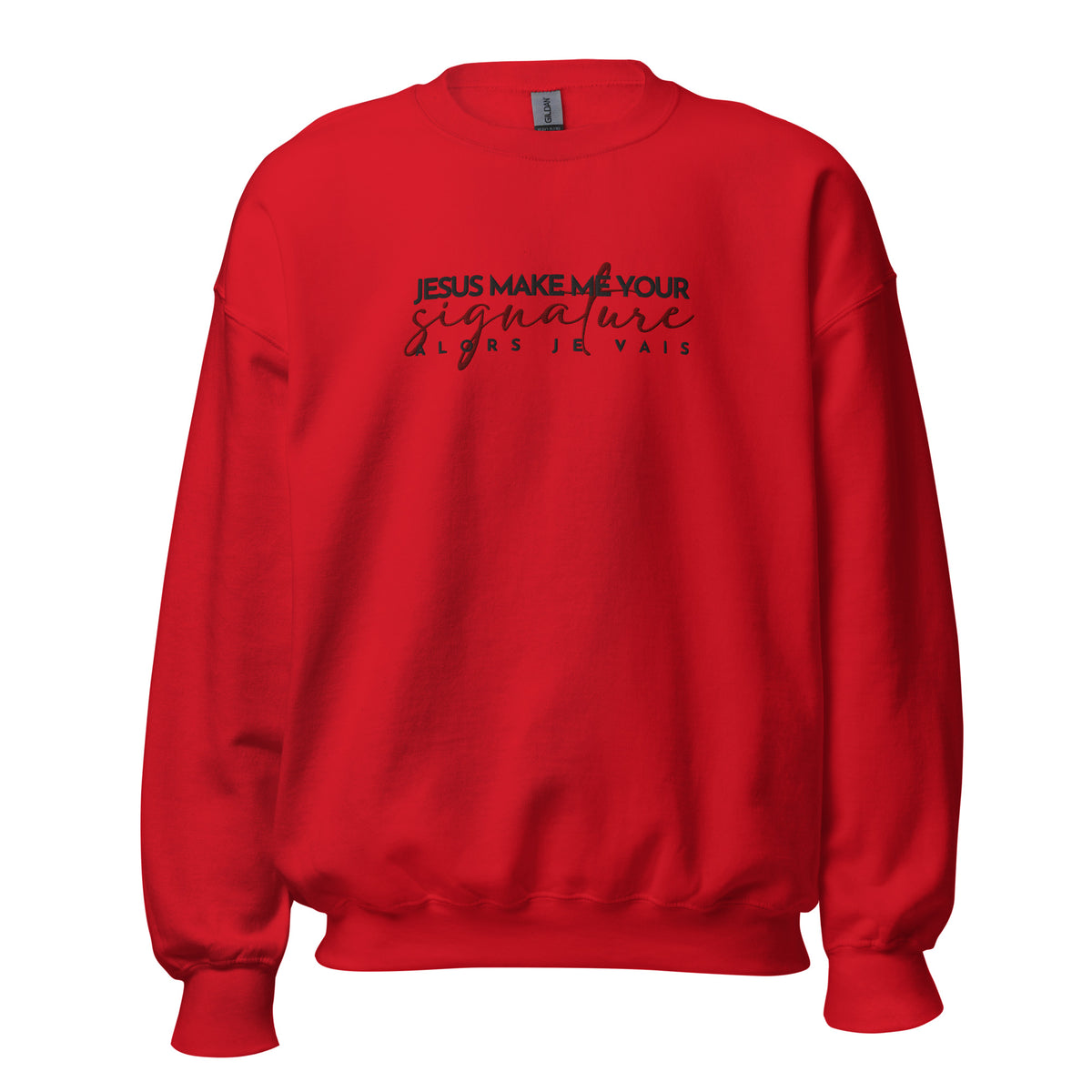 JESUS RED SIGNATURE SWEATSHIRT