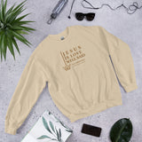 JESUS IS LOVE WELL SAID SWEATSHIRT (STYLE GOLD)