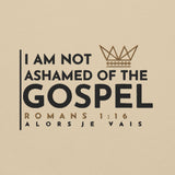 I AM NOT ASHAMED OF THE GOSPEL SWEATSHIRT (STYLE S-W)