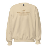 HOPE FAITH LOVE - GOLD Sweatshirt