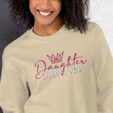 DAUGHTER OF THE KING SWEATSHIRT *PINK ROYALTY