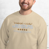 JESUS - WONDERFUL AND WORTHY SWEATSHIRT (STYLE B)