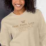 HOPE FAITH LOVE - GOLD Sweatshirt