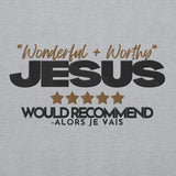 JESUS WONDERFUL AND WORTHY SWEATSHIRT (STYLE 1-W)