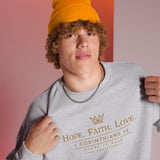 HOPE FAITH LOVE - GOLD Sweatshirt