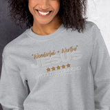 JESUS - WONDERFUL AND WORTHY SWEATSHIRT (STYLE B)