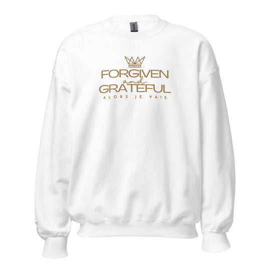 FORGIVEN AND GRATEFUL SWEATSHIRT (GOLD-W)