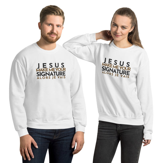 JESUS ... SIGNATURE BOLD+GOLD WORSHIP SWEATSHIRT