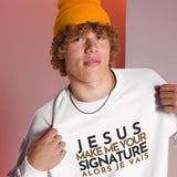 JESUS ... SIGNATURE BOLD+GOLD WORSHIP SWEATSHIRT